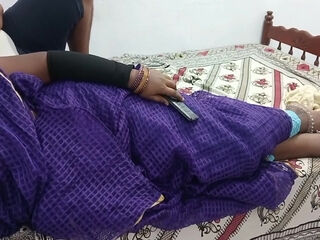 Desi Tamil step-mother collective A couch For Her son-in-law He Take Over Advantage And rock hard pounding