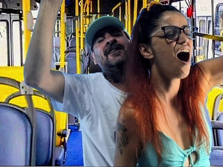 Brazilian breezy permitted a stranger to publicly smash her cunt right on public transport.