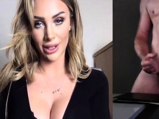 CFNM spycam cougar observes cam masturbating