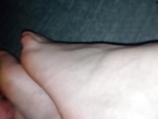 Jism on my Wifes soles