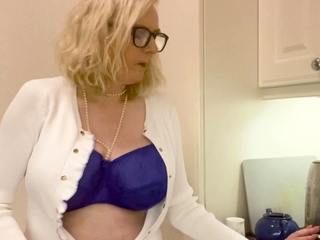 Luxurious immense mounds blondie assfucking getting off